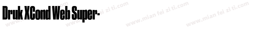 Druk XCond Web Super字体转换